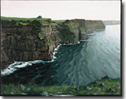 Original Painting, The Cliffs of Moher by Dean Morrissey
