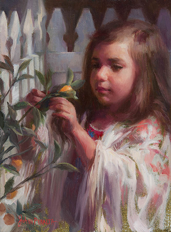 Original painting Tangerines by JoAnn Peralta