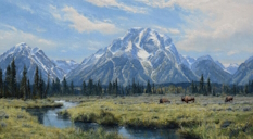 Original Painting, Western Harmony by Robert Peters