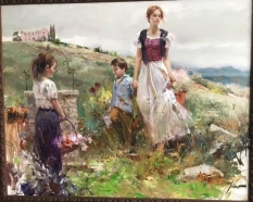 Original Painting, Beyond the Hills