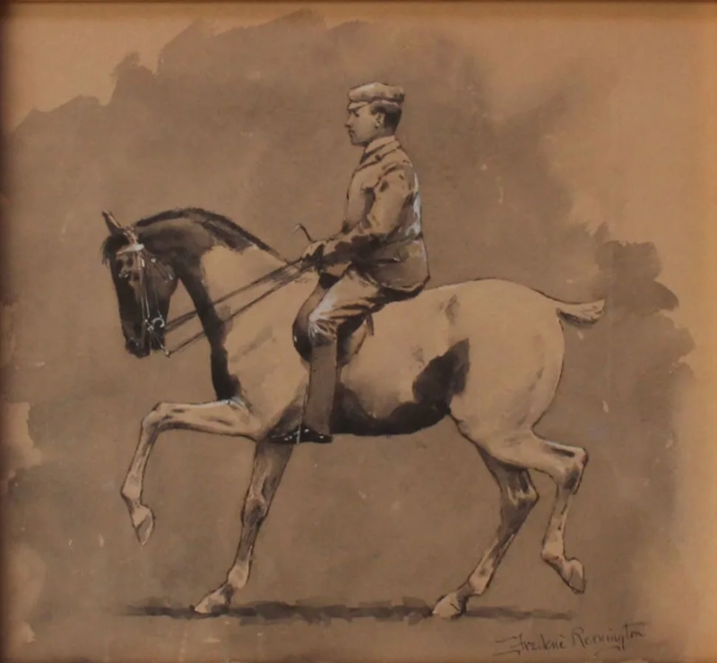 One of the Ponies 1894 Original Painting by Frederic Remington