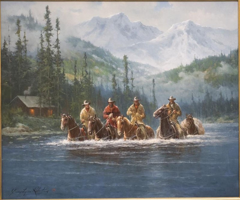 Boot Top Deep a Gary Lynn Roberts Original Painting
