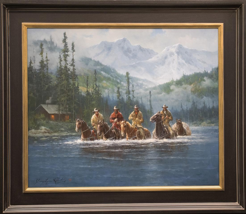 Boot Top Deep a Gary Lynn Roberts Original Painting