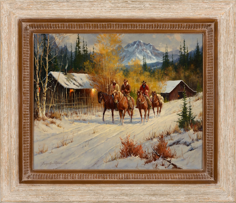 Early Morning Riders a Gary Lynn Roberts Original Painting