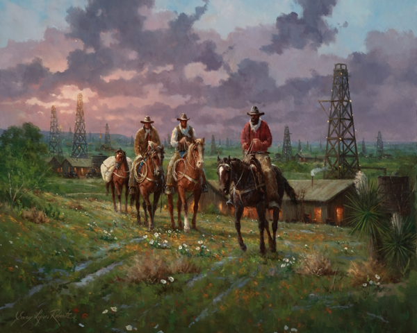 End of a Good Day a Gary Lynn Roberts Original Painting
