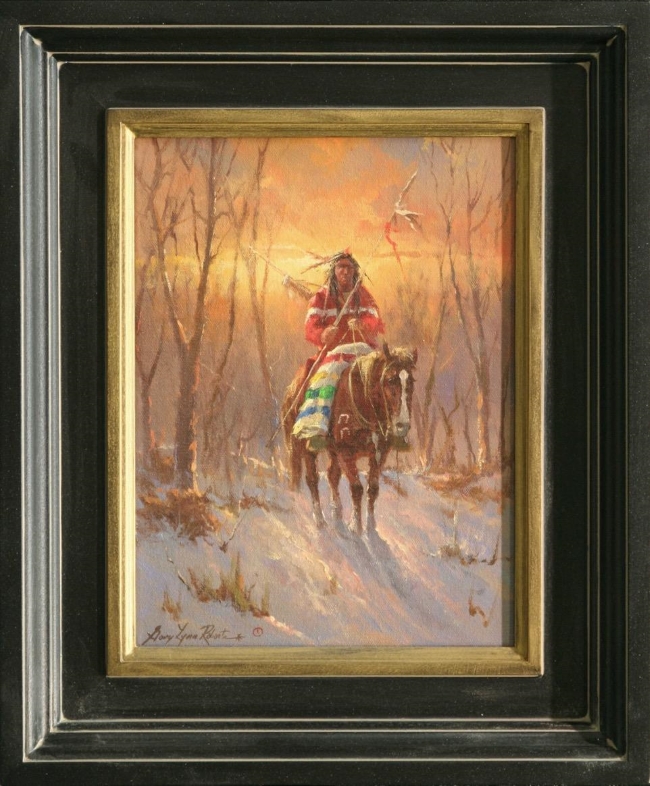 Lone Brave, a Gary Lynn Roberts Original Painting
