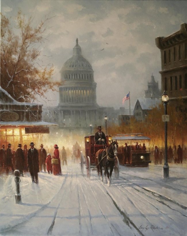 Nation's Capitol a Gary Lynn Roberts Original Painting