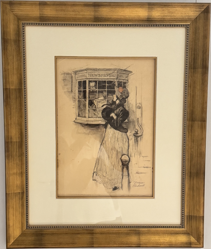 Norman Rockwell Original Drawing Delicious Words Study