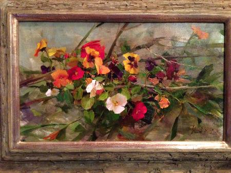 Original Painting, Pansy Sketch by Richard Schmid