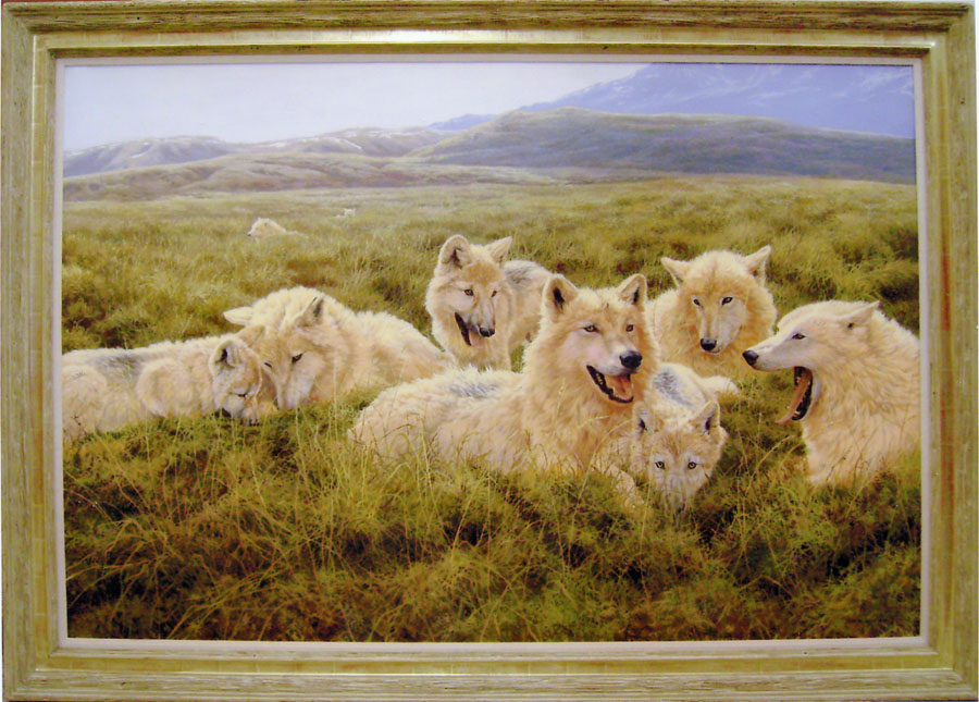 Tundra Family Original Painting by John Seerey-Lester