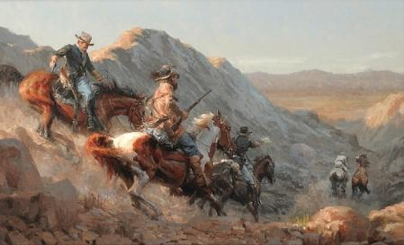 Original Painting, Horse Thief by Andy Thomas