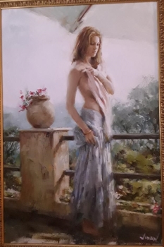 Original Painting, Kathryn in Positano
           by Vidan