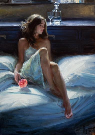 Sitting on the Clouds Original Painting by Vladimir Volegov