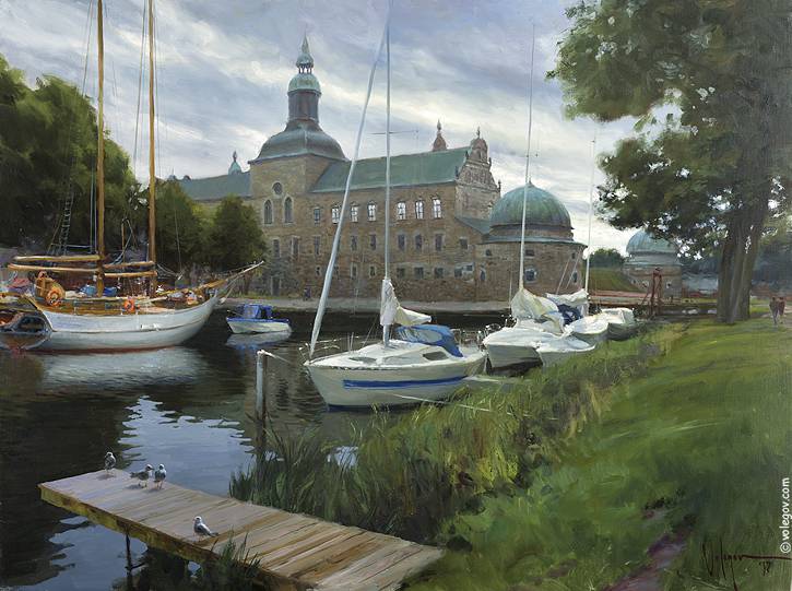 Vadstena
 Original Painting by Vladimir Volegov