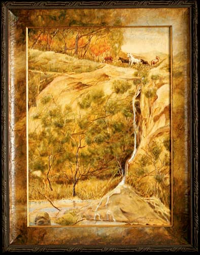 Original painting Above the Falls by Susan von Borstel