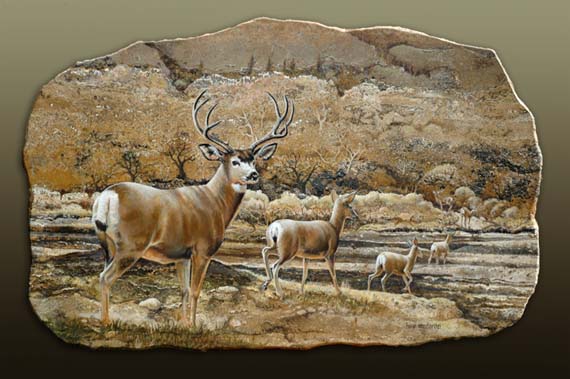 Original painting Deer Creek Crossing by Susan von Borstel