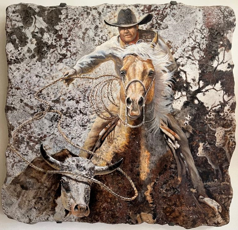 Original painting The Cowboy by Susan von Borstel