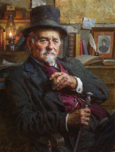 Original Painting, The Mayor of the Tombstone by Morgan Weistling