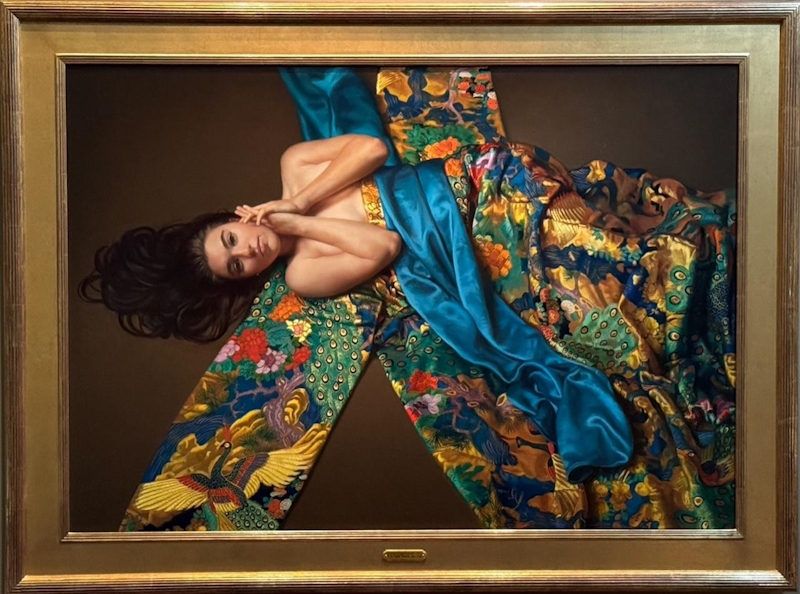 Original Painting, Harmony in Topaz, Emerald, and Blue
 by Evan Wilson